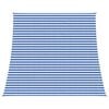 vidaXL Sunshade Sail 4 / 5 x 4 m HDPE Rectangular Blue and White