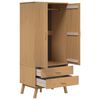 vidaXL Wardrobe OLDEN Brown 76.5x53x172 cm Solid Wood Pine