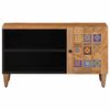 vidaXL TV Cabinet with Door Natural 80 x 31.5 x 46 cm Solid Mango Wood