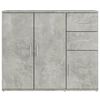 vidaXL Sideboard Concrete Grey 91x29.5x75 cm Engineered Wood