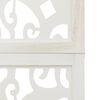 vidaXL Room Divider 3 Panels White Solid Wood Paulownia