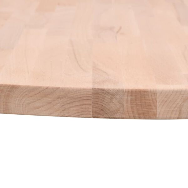 vidaXL Table Top &Oslash;50x2.5 cm Round Solid Wood Beech