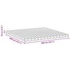 vidaXL Mattress with Coconut Layer White 200 x 200 cm PU Foam