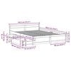vidaXL Bed Frame without Mattress White 140x190 cm Solid Wood Pine