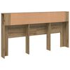vidaXL Headboard Cabinet Artisian Oak 200x18.5x102.5 cm Engineered Wood