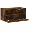 vidaXL TV Wall Cabinet Smoked Oak 60x30x30 cm Engineered Wood