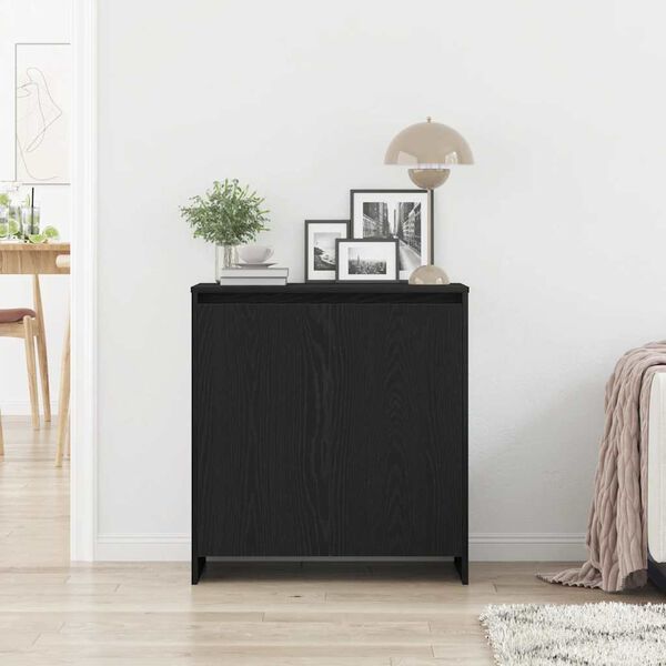 vidaXL Sideboard Black Oak 70x41x75 cm Engineered Wood