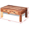 vidaXL Coffee Table Solid Acacia Wood