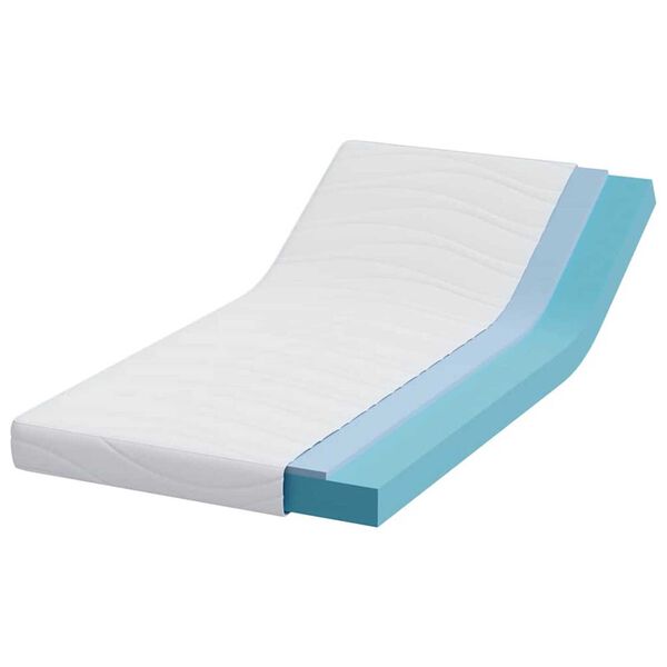 vidaXL Mattress White 100 x 200 cm Gel Memory Foam