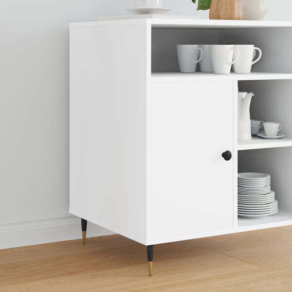 vidaXL Furniture Feet 2 pcs Black and Gold &Oslash; 40 x 98 mm Iron