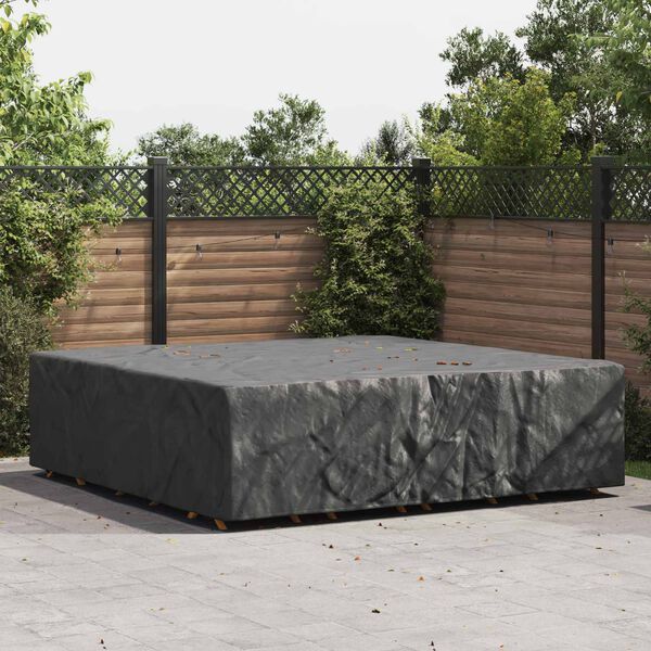 vidaXL Furniture Cover Plain Black 260 x 260 x 70 cm 420D