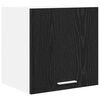 vidaXL Hanging Cabinet Black Oak and White 40 x 31 x 40 cm