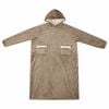 vidaXL Blanket Hoodie Camel M Fleece and Flannel