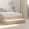 vidaXL Bed Drawers Sonoma Oak 120 x 36.5 x 16.5 cm Engineered Wood