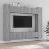 vidaXL 8 Piece TV Cabinet Set Grey Sonoma Engineered Wood