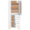 vidaXL Highboard White Engineered Wood