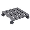 vidaXL Plant Trolleys 2 pcs Grey 30x30x7.5 cm WPC