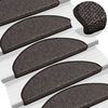 vidaXL Stair Mats Self-adhesive Sisal-Look 15 pcs 65x21x4 cm Anthracite