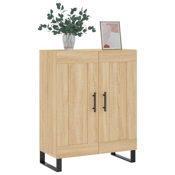 vidaXL Sideboard Sonoma Oak 69.5x34x90 cm Engineered Wood