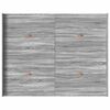 vidaXL Storage Bed Frame Grey Sonoma 160 x 200 cm Engineered Wood