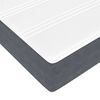 vidaXL Box Spring Bed with Mattress Dark Grey 80 x 210 cm Fabric