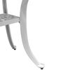 vidaXL Garden Table White 53x53x53 cm Cast Aluminium