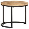 vidaXL Side Tables 3 pcs Rough Mango Wood