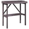vidaXL Plant Table with Shelf Grey 78x38x82.5 cm Solid Wood Fir