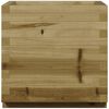 vidaXL Garden Planter 50x50x49.5 cm Impregnated Wood Pine