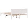 vidaXL Bed Frame White 160 x 200 cm Solid Pine wood