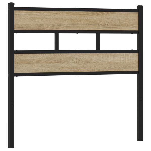 vidaXL Replace Headboard Sonoma Oak 100 cm Iron and Engineered Wood
