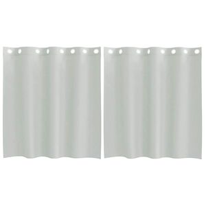 vidaXL Voile Curtains with Grommets 2 pcs Light Grey 140x140 cm