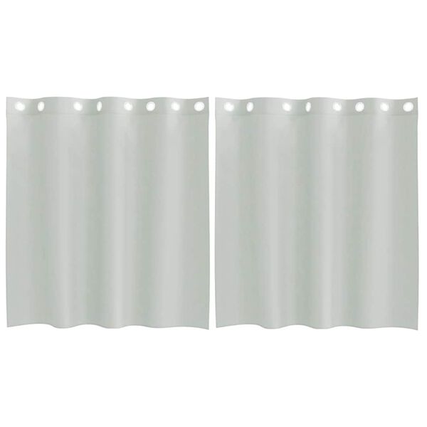 vidaXL Voile Curtains with Grommets 2 pcs Light Grey 140x140 cm