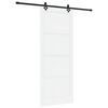 vidaXL Sliding Door ORKDAL 93 x 232 cm Engineered Wood White and Black