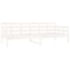 vidaXL Day Bed without Mattress White Solid Wood Pine 80x200 cm