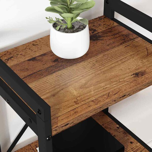 vidaXL Bookshelf Old wood 40 x 30 x 50 cm Engineered Wood