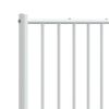 vidaXL Metal Replace Headboard White 120 cm