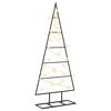 vidaXL Metal Christmas Tree with Triangle Stand KUOPIO 90 cm