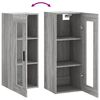 vidaXL Wall Mounted Cabinet Grey Sonoma 34.5x34x90 cm