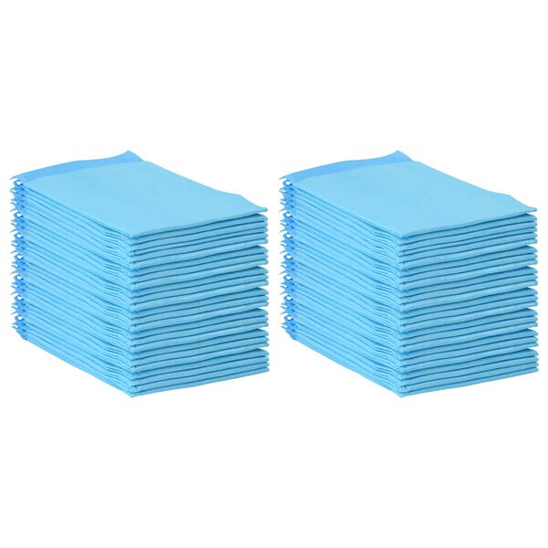 vidaXL Pet Training Pad 50 pcs Blue and White 60 x 60 cm