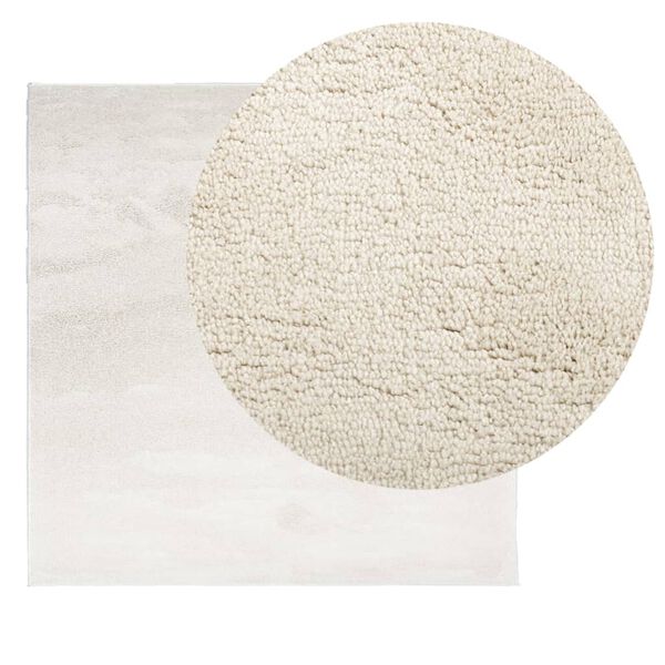vidaXL Rug OVIEDO Short Pile Beige 200x200 cm