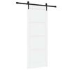 vidaXL Sliding Door ORKDAL 78 x 202 cm Engineered Wood White and Black