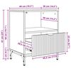 vidaXL Bedside Tables 2 pcs Old wood 49 x 36 x 61 cm Engineered wood