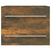 vidaXL Sink Cabinet Smoked Oak 60x38.5x48 cm Engineered Wood