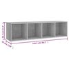 vidaXL TV Cabinets 2 pcs Concrete Grey 142.5x35x36.5 cm Engineered Wood