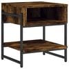 vidaXL Coffee Table Smoked Oak 40x40x45 cm Engineered Wood