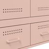 vidaXL Highboard Pink 68x39x101.5 cm Steel