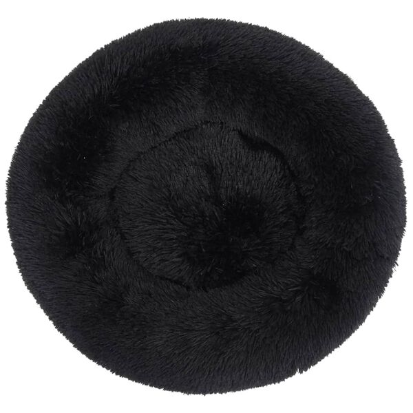 vidaXL Washable Dog & Cat Cushion Black 70x70x15 cm Plush