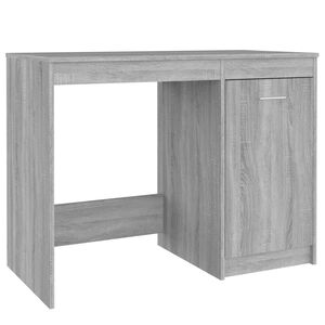 vidaXL Desk Grey Sonoma 100x50x76 cm Engineered Wood