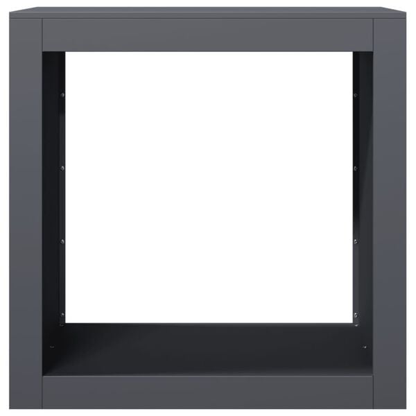 vidaXL Firewood Rack Anthracite 60x40x60 cm Steel